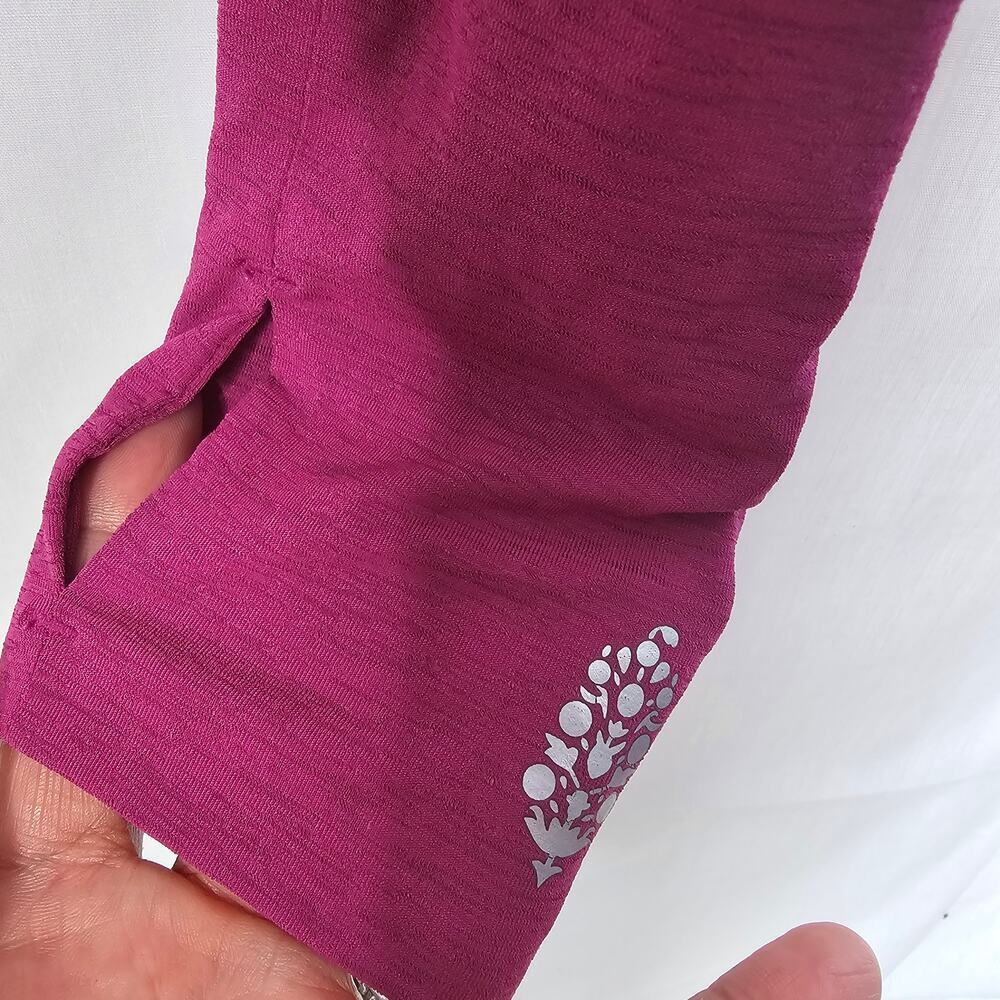 Free People Tempo Long Sleeve Top Deep Mulberry Purple size S Festival Summer - Picture 5 of 11